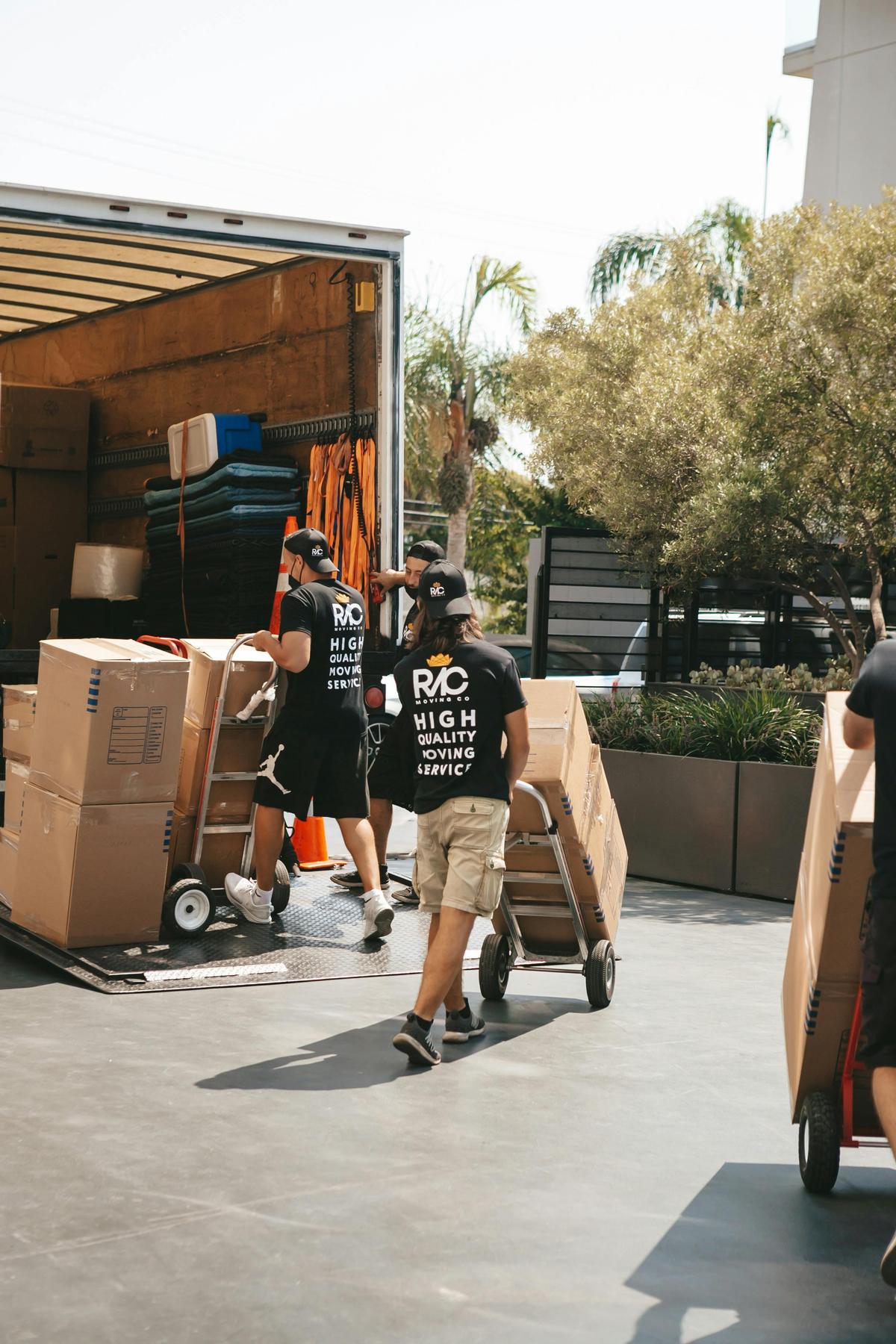 Declutter before moving